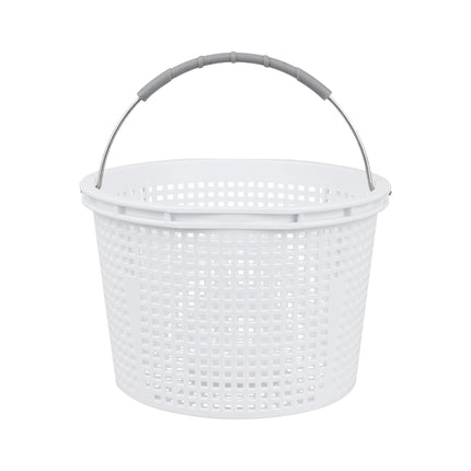 FSQLB 8" Pool Skimmer Basket Replacement for Waterway 542-3240 Renegade Skimmers | Built-in Weight, 316 Stainless Steel Handle with Rubber Grip (1 Pack)