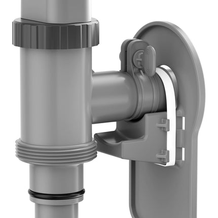 POOLHOUR Plunger Valve with Pipe Holder & Pool Hose Adapter, Above Ground Pool Pump Replacement Parts Compatible with I*tex/Col*m*n Pool