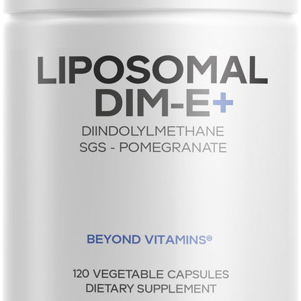 Codeage Liposomal DIM Supplement - 4 Months Supply of DIM Vitamins and SGS, Pomegranate, Broccoli, Vitamin E Isomers Tocopherols Alpha Beta Gamma Delta - Liposomal Formula - Gluten-Free - 120 Capsules