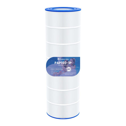 Future Way CC150 Pool Filter Cartridge Replacement for Pentair Clean & Clear 150, Replace Pleatco PAP150, Pentair R173216, Unicel C-9415, 150 sq.ft