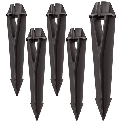 Noobibaba Landscape Lighting Stakes Replacement 1/2 NPT Thread Spike 5-Pack