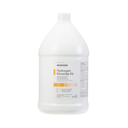 McKesson Hydrogen Peroxide 3%, Topical Solution USP, 1 gal, 1 ct