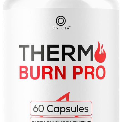 Thermo Burn Pro Capsules - Official Thermoburn Pro Pills Advanced Support for Maximum Strength with Natural Ingredients Vitamins ThermoburnPro for Health & Wellness, 60 Capsules for 1 Month