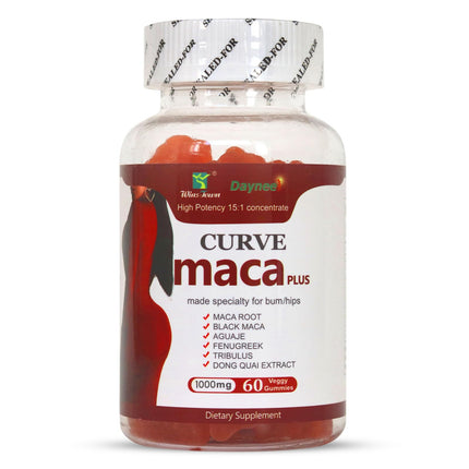 Wins Town Maca Plus Gummies, Glute Boost for Women, 60 Ct