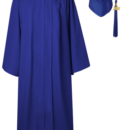 GraduatePro Matte Graduation Cap and Gown 2026 Set Bulk with Tassel for High School & College Royal 48 Plus
