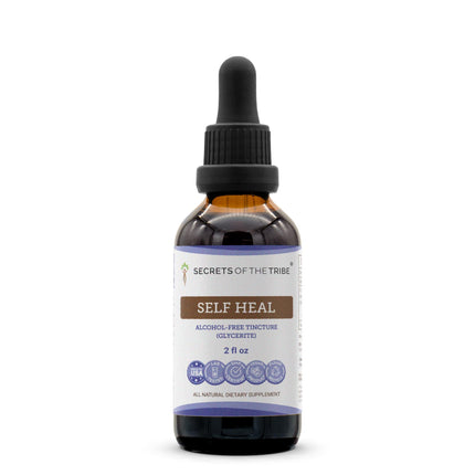 Secrets of the Tribe Self Heal Alcohol-Free Liquid Extract, Self Heal (Heal All, Prunella Vulgaris) Dried Herb (2 FL OZ)