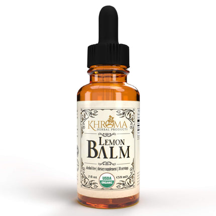Khroma Herbal Products Organic Lemon Balm 30 Servings - 800 MG Per Serving - 2 FL OZ Liquid - Melissa Officinalis