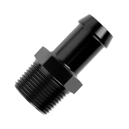 EVIL ENERGY 3/4" NPT Male to 3/4" Barb Fitting Adapter Straight Aluminum Black