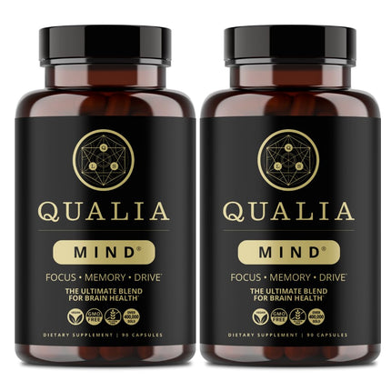 Qualia Mind | The Ultimate Blend for Brain Health* | Doctor-Formulated Nootropic to Fuel Focus & Concentration* | Supports Long Term Brain Health| Maintain Drive & Productivity | 6 Week Supply