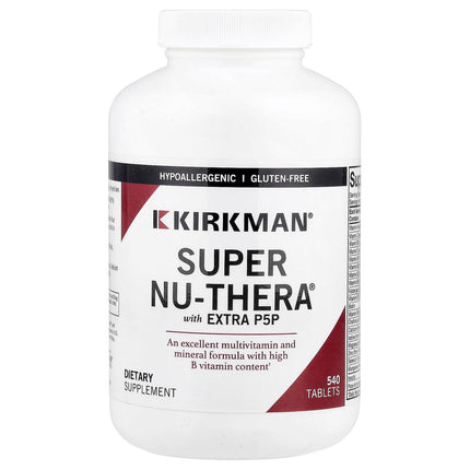 Super Nu-Thera with Extra P5P, 540 Tablets, Kirkman Labs