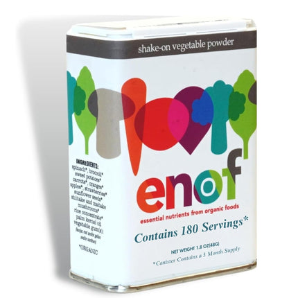 ENOF Organic Fruit and Vegetable Powder Supplement Kids & Adults | 10 Clean Ingredients - Strawberry, Spinach | Gluten & GMO Free Vegetable Powder for Kids | 180 Servings, 3 Mo. Supply, Made in USA