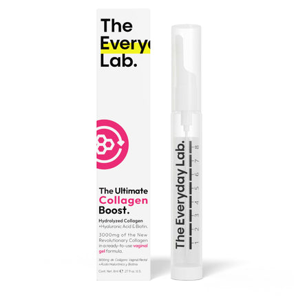 THE EVERYDAY LAB Ultimate Collagen Boost Gel 8 ml Applicator | Hydrolyzed Collagen, Hyaluronic Acid & Biotin | Intimate Care Moisturizing Gel | Vaginal or Rectal | 99% Absorption