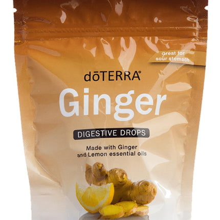 doTERRA Ginger Throat Digestive Drops 30 Count Bag