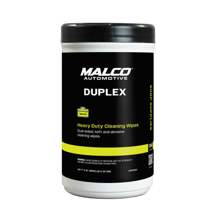 Malco Duplex Heavy Duty Cleaning Wipes for Home and Auto, 130 Wipes