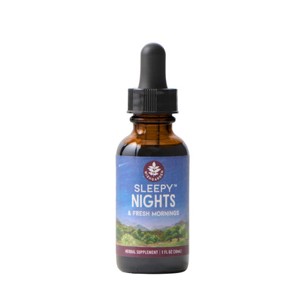 WishGarden Herbs Sleepy Nights Herbal Sleep Supplement - Passionflower, Hops & Scullcap, Natural Sleep Aid Drops - Supports Healthy Sleep Cycle - Melatonin Free - Vegan - 1 oz