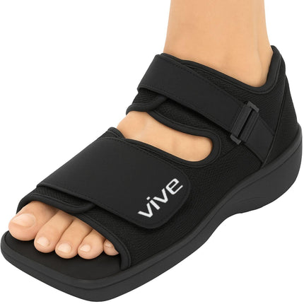 Vive Post Op Shoe - Lightweight Medical Walking Boot with Adjustable Strap