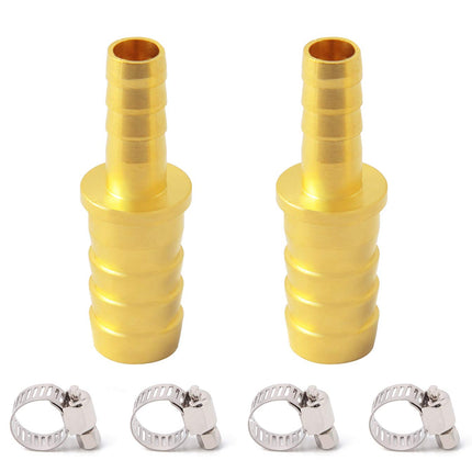 Metaland Brass Hose Barb Reducer, 3/8" to 3/16" Hose ID, Reducing Barbed Hose Splicer Mender Coupler Warter Fuel Air (Pack of 10)