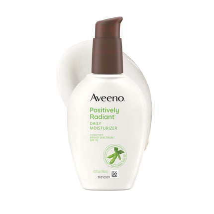 Aveeno Positively Radiant Face Moisturizer, SPF 15, 4 fl. oz