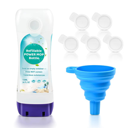 Bisenkud Leak-Resistant Refillable Bottle for Swiffer® Power Mop™, 720mL