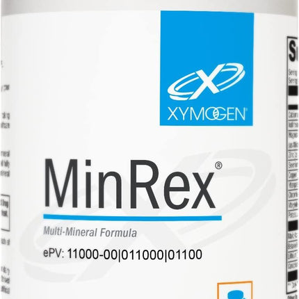 XYMOGEN MinRex Multi-Mineral Supplements - with Iodine, Selenium and Potasium to Support Mineral Repletion + Sports Nutrition (120 Soy, Gluten and Dairy-Free Capsules)