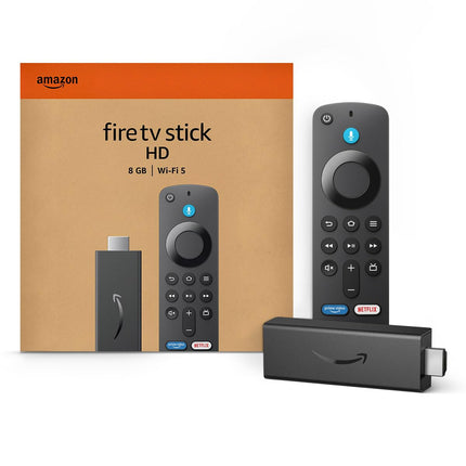 Amazon Fire TV Stick HD, free and live TV, Alexa Voice Remote, smart home controls, HD streaming