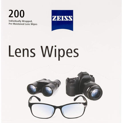 ZEISS Pre-Moistened Lens Cleaning Wipes, 2400 Count, Pack of 12