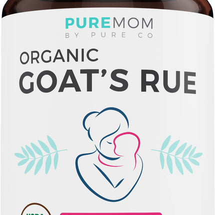 USDA Organic Goat's Rue - Increase Milk Supply for Breastfeeding & Herbal Lactation Support - Aid for Mothers - Non-GMO Goats Rue Lactation Supplement - 60 Vegan Capsules (No Pills, Tea, or Cookies)