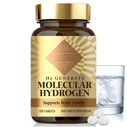 QDXHAYC Hydrogen Water Tablets - H2 Molecular Hydrogen for Drinking Water, High Concentration Magnesium Supplement for Energy Support, Hydration Performance Booster, Sugar Free, 120 Tablets