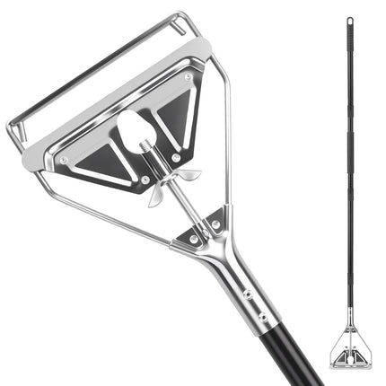 KeFanta 60" Metal Mop Handle Commercial Heavy Duty,Industrial Mop Stick