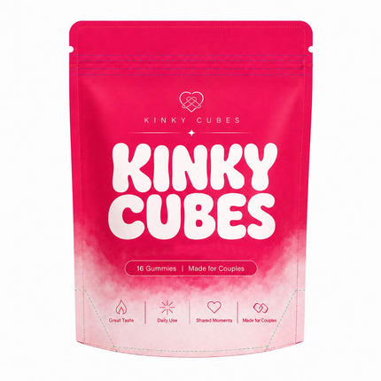 KINKY CUBES Gummies, Boost Mood, Vitamin & Mineral Supplements, 16 Gummies