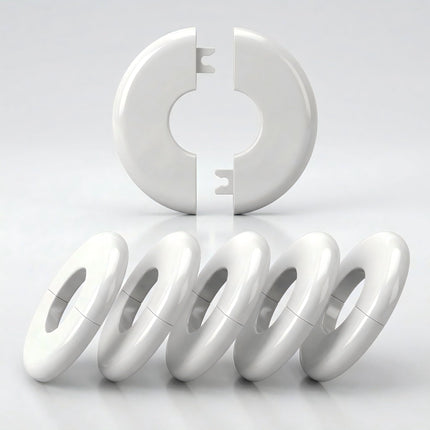 Pool Escutcheon Plates/Pool Ladder Cover Plate/Pool Trim Rings Fits for 1.9" Inner Within Diameter Tubing Pool Handrail&Pool Handrail Covers for Inground Pools/Other Water Pipes etc (6)