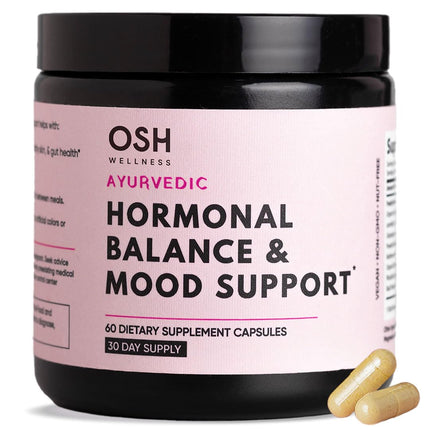 Ayurvedic Hormone Balance for Women | Cortisol Reducer | Mood, Energy, & Sleep Support | Estrogen | Stress Relief | Ashwagandha, Rhodiola, & Shatavari | Made in USA | 60 Ct. - OSH Wellness