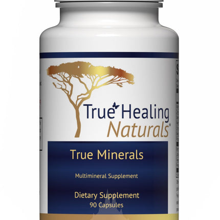True Healing Naturals - True Minerals Supplement, Promotes Gut & Heart Health, 90 Vegetarian Capsules