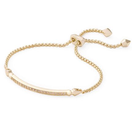 Kendra Scott Ott Adjustable Link Chain Bracelet for Women, Fashion Jewelry, 14k Gold-Plated