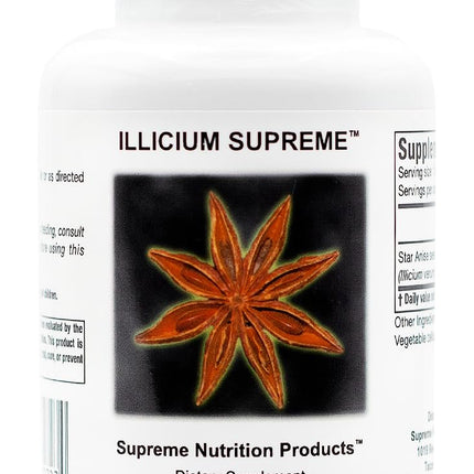 Supreme Nutrition Illicium, 90 Pure Star Anise Vegetarian Capsules