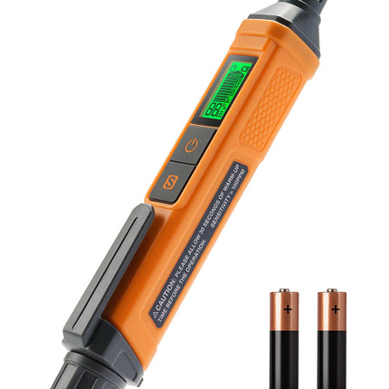 PT205 Natural Gas Detector with Audible & Visual Alarm, Gas Leak Detector with%LEL Value of Methane, Butane, Propane for Home, RV (Includes Batteryx2)-Orange