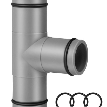 Pool Hose Connector for Leak-Proof Dual Seal and Stable Water Flow, 1.25" to 1.25" T-Joint Pool Hose Adapter for Pool Parts and Accessories Replacement, Easy No-Tool Install for Above Ground Pools