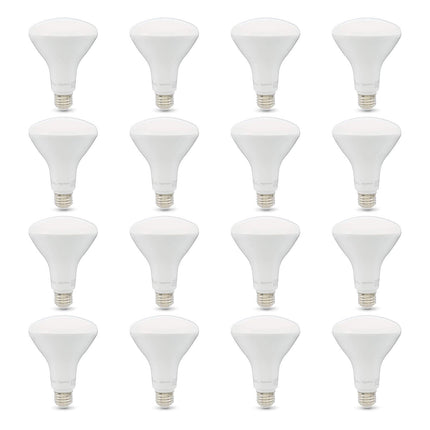Amazon Basics BR30 LED Light Bulb, 65W Equivalent, 11W Energy Efficient, E26 Standard Base, Soft White 2700K, Dimmable, 10,000 Hour Lifetime, 16-Pack