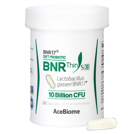AceBiome BNRThin S30, Lactobacillus Gasseri BNR17, 10 Billion CFU Guaranteed, 30Capsules