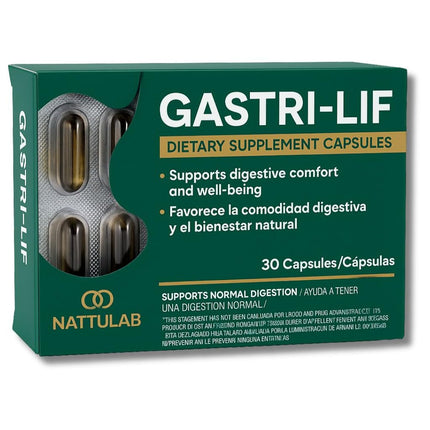 GASTRI-LIF – 30 Capsules – Herbal Dietary Supplement – Cuachalalate, Cancerina, Chamomile, Lemongrass & More – Traditional Herbal Blend for Digestive Support – Natural, Non-GMO
