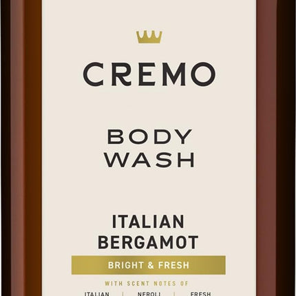 Cremo Body Wash for Men, Italian Bergamot, 32 Fl Oz