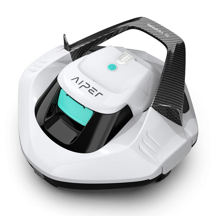 AIPER Seagull SE Cordless Robotic Pool Cleaner, Above Ground Pool Vacuum with LED Indicator, Lasts 90 Mins, Self-Parking, Ideal for Flat Pools up to 860 sq.ft