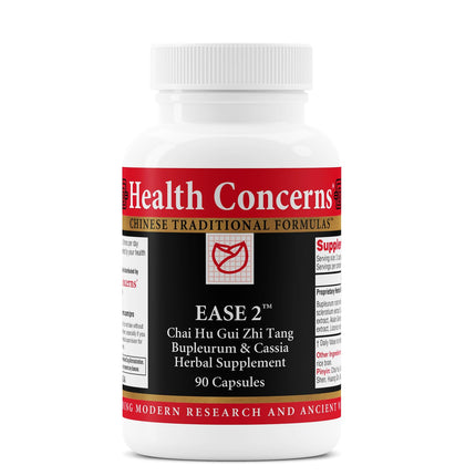 Health Concerns Ease 2 – Liver & Digestive Support – Relieves Neck Shoulder Tension – Chinese Herbal Formula – Natural GI Health Support – Bupleurum & Cassia Herbal Supplement – 90 Capsules