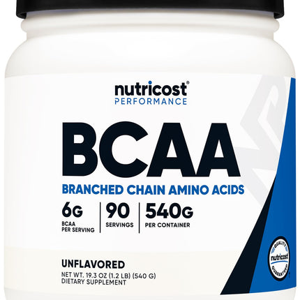 Nutricost BCAA Powder 2:1:1 (90 Servings, No Flavor Added) - Branched Chain Amino Acids