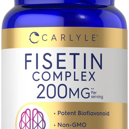 Carlyle Fisetin Complex Supplement | 90 Capsules | Non-GMO and Gluten Free
