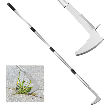 Crack Weeder Crevice Weeding Tool with 22'' to 64'' Adjustable Long Handle