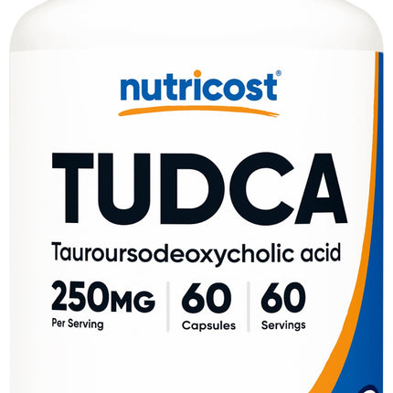 Nutricost Tudca 250mg, 60 Capsules (Tauroursodeoxycholic Acid) - Premium Quality
