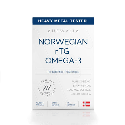 Norwegian rTG Omega 3 Fish Oil for Brain & Heart Boost, Triglyceride Fish Oil Omega 3 Supplements, 300 DHA 600 EPA Omega 3 Softgels Essential Fatty Acids for Eyes, Skin & Joints, 1200mg, 60 Servings