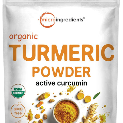 Organic Turmeric Powder, 5 Pounds | Rich in Active Curcumin | Pure Turmeric Supplement | Antioxidant Support for Joint & Immune Health | Non-GMO, Vegan Friendly, India Origin