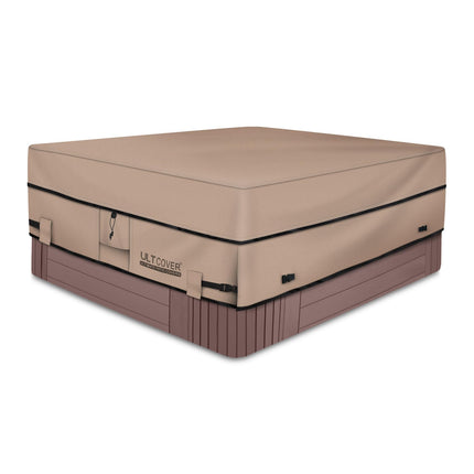 ULTCOVER Waterproof 600D Polyester Square Hot Tub Cover Outdoor SPA Covers 76 x 76 inch